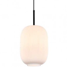 Φωτιστικό Κρεμαστό Μονόφωτο Φ20cm E27 230V Μαύρο 4084-Β